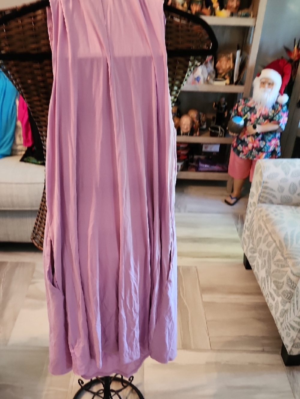 Time and Tru Lavender Sleeveless Swing Dress - Picture 4 of 4
